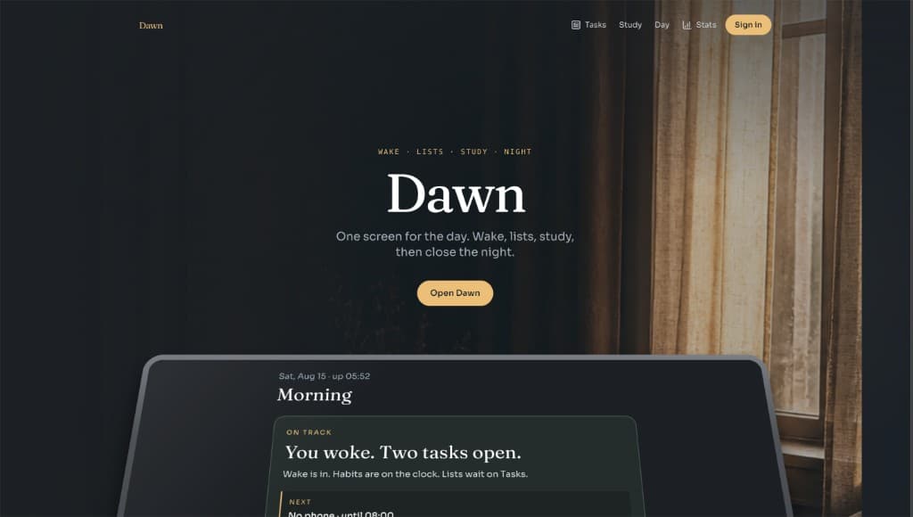 Dawn preview